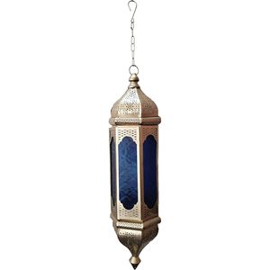 Lanterne électrique en fer et en verre de style marocain pour l'intérieur et l'extérieur pour la décoration intérieure, les mariages, les fêtes de Noël et les événements - Product Image 5
