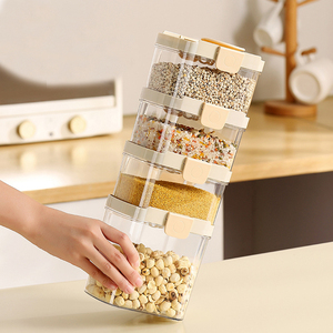 <span class=keywords><strong>New</strong></span> arrivals 24 thực phẩm lưu trữ tốt niêm phong với Silicone có thể gập lại sừng mở trong suốt kín <span class=keywords><strong>Jar</strong></span> 700/1500/1900ml - Product Image 2