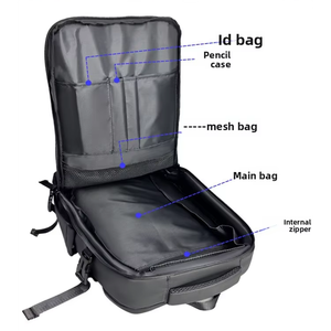 Sac à dos pour ordinateur portable de voyage d'affaires, extensible, grande capacité, imperméable, avec port USB, pour <span class=keywords><strong>le</strong></span> travail au bureau, les séjours de nuit et les <span class=keywords><strong>week</strong></span>-ends - Product Image 3