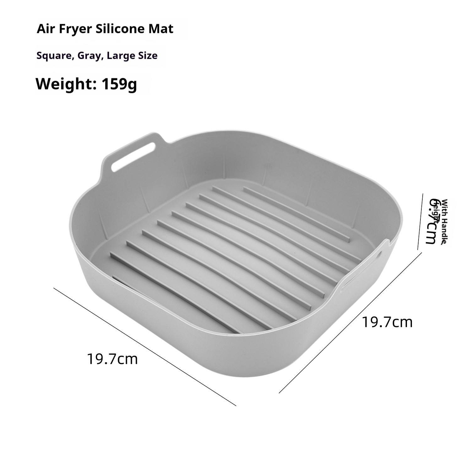 Plato cuadrado grande fondo naranja [gris]