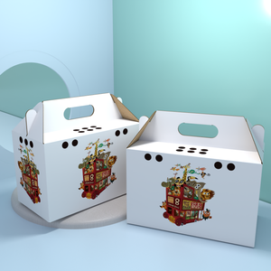 Boîte de transport d'emballage animal de compagnie <span class=keywords><strong>pour</strong></span> chien de compagnie petite boîte de papier d'expédition en <span class=keywords><strong>carton</strong></span> durable <span class=keywords><strong>pour</strong></span> <span class=keywords><strong>chat</strong></span> avec votre logo personnalisé - Product Image 4