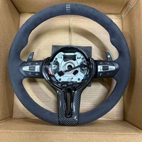Volant de voiture en cuir M Sport compatible avec BMW Série F F10 F30 F31 F32 F20 E92 X6 E71 X5 E70 M3 M4 F15 F36 M5 M6 F15 F16