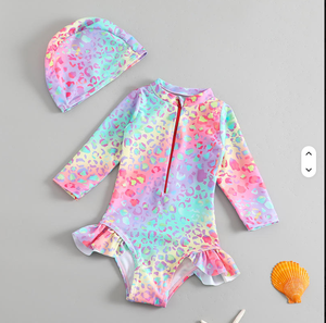 <span class=keywords><strong>Maillot</strong></span> <span class=keywords><strong>de</strong></span> <span class=keywords><strong>bain</strong></span> pour tout-petits filles avec chapeau <span class=keywords><strong>de</strong></span> soleil ensemble 1 à <span class=keywords><strong>2</strong></span> 3 4 5 6 ans léopard à volants manches fermeture éclair une pièce maillots <span class=keywords><strong>de</strong></span> <span class=keywords><strong>bain</strong></span> vêtements <span class=keywords><strong>de</strong></span> plage pour bébé - Product Image 1