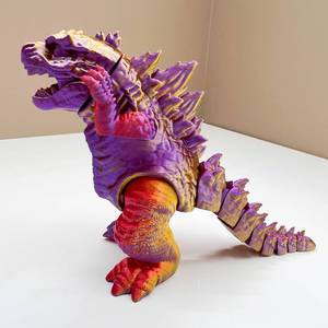 Nueva llegada 3D impreso plástico Godzillas monstruo serie película Anime figura de acción personalizado OEM dinosaurio modelo - Product Image 6