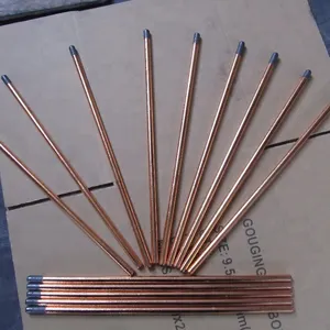 Pointed 5mm Graphite Products Gouging Carbon Rod Copper Coated Carbon Electrodes