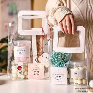 Customizable Sizes PVC fashion <b>packaging</b> <b>bag</b> high sense of ins wedding candy PVC handbag gift <b>bag</b> souvenir <b>bag</b> - Product Image 4