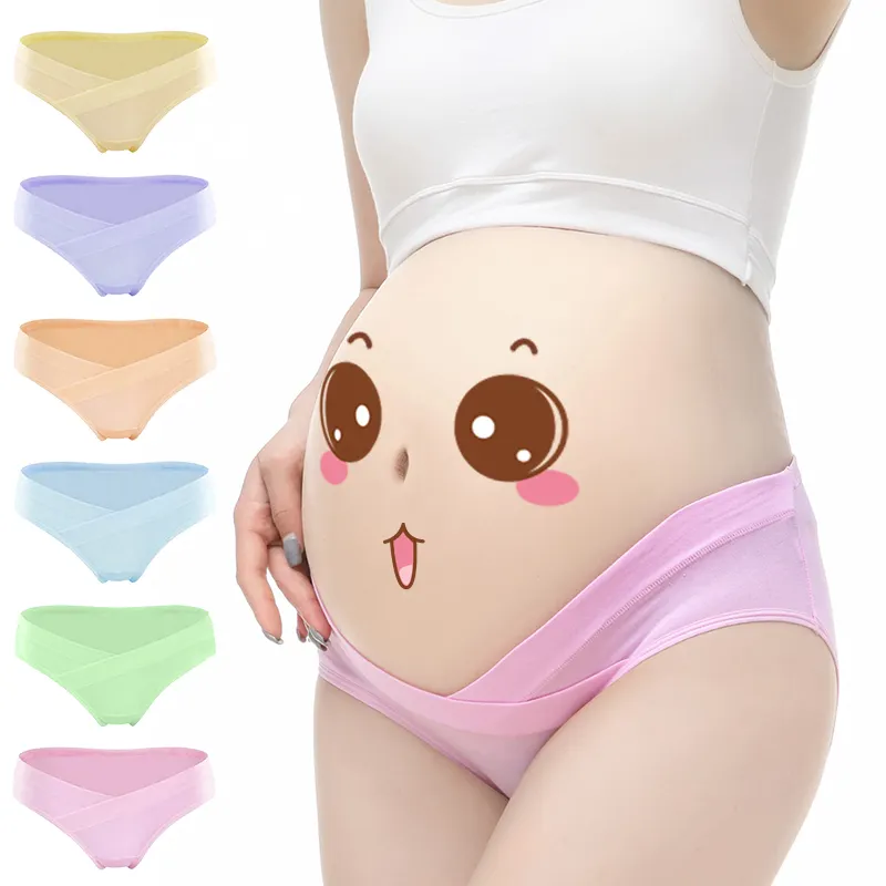 High Quality Fun Cotton Breathable Women Pregnancy Seamless Underwear After Birth Maternity Panties