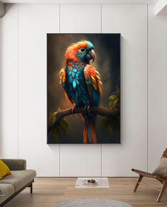 <span class=keywords><strong>Peinture</strong></span> à l'<span class=keywords><strong>huile</strong></span> de <span class=keywords><strong>perroquet</strong></span> de <span class=keywords><strong>peinture</strong></span> animale haut de gamme de 16x20 pouces pour la décoration d'entrée de restaurant - Product Image 5