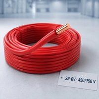 Kabel Listrik Rumah Bangunan Tembaga Padat Inti Tunggal Tahan Api ZR-BV 450/750V 1x25mm2
