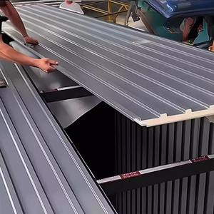 Revêtement mural moderne personnalisé pour extérieur Mousse de polyuréthane naturel Panneaux de façade de toit isolés à double couche en alliage d'aluminium - Product Image 3