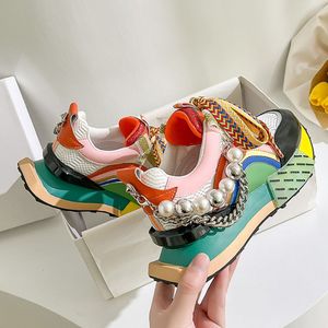 Pearl Chaussures Femmes Tendances New Trendy Mujer Sneakers Casual <b>Shoes</b> - Product Image 4