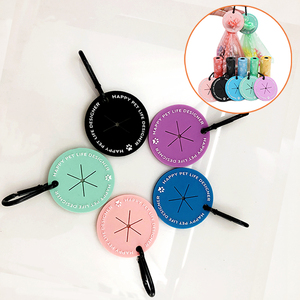 Distributeur de sac à caca en caoutchouc pour chien, Logo personnalisé <span class=keywords><strong>Amazon</strong></span> basiques, en plastique PVC avec Clip de laisse - Product Image 5