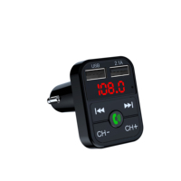Direktvertrieb BT5.0 Auto-FM-Empfänger und -Sender mit LED-Anzeige, Farbigen Lichtern, SD-Karten-Unterstützung für MP3-Musik und Freisprechfunktion