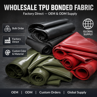 Tela de Espuma de PU 150D Ecológica de Alto Brillo, Material Flexible Impermeable con Acabado Brillante de Primera Calidad para Ropa de Lluvia y Automóviles