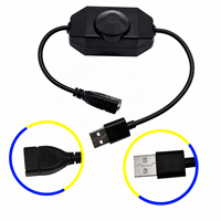 Variateur de luminosité tactile manuel USB DC 5V à intensité progressive pour bande LED 5050 2838, contrôleur de réglage de la luminosité 1 canal