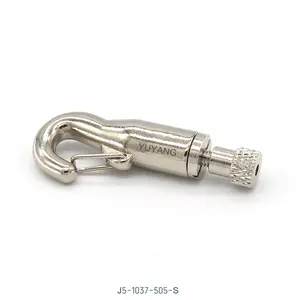 Brass Aluminium Alloy Cable Gripper with Bottom Exit Hook for Hanging System Signage Lock Nut Wire Rope Clip Copper Material