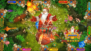 Hoảng loạn mua 4 người chơi ngồi xuống trò chơi cá giữ cao máy nhỏ Máy Arcade Santa Claus - Product Image 5