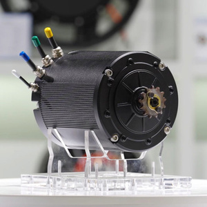 Moteur synchrone à aimants à refroidissement par eau 5-12KW 145, moteur BLDC à haut rendement pour vélo électrique, moteur PMSM à refroidissement par eau 145 pour transmission intermédiaire - Product Image 5