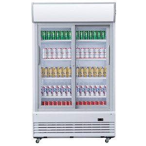 Fabricant double porte vitrée vitrine de réfrigérateur de boisson affichage commercial <span class=keywords><strong>prix</strong></span> de réfrigérateur de refroidisseur - Product Image 2