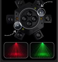 Lampu Sorot Bergerak Kepala Laser RGB 150W DMX512 6-Arm, Pencahayaan Panggung DJ dari Paduan Aluminium untuk Pesta Disko, Harga Pabrik
