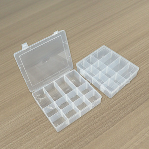 Transparent Plastic Storage Box 12 Compartment Detachable Organizer For Fishing Gear Jewelry Tools Beading Parts Rectangle - Product Image 3