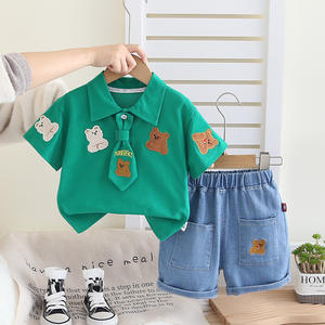Set di vestiti per neonato, t-shirt + pantaloncini, set di abbigliamento estivo per bambini, simpatico set di vestiti per neonato con cartoni animati, set di vestiti per neonato, maglietta e pantaloni per neonato - Product Image 6
