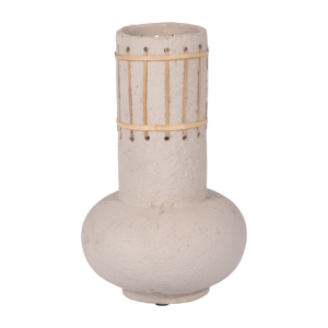 Vaso in ceramica testurizzata con design a corda, classico vaso per fiori per l'arredamento di soggiorno e camera da letto, stile boho. - Product Image 1