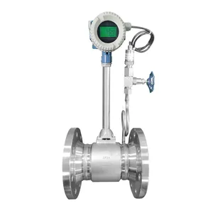 Giá Thấp Yantai Auto Flow Meter Hơi Lưu Lượng Kế 4-20mA HART RS485 LUGB Vortex Lưu Lượng Meter