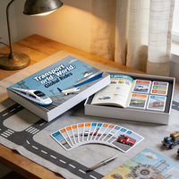 32 cartes éducatives pour tout-petits, ensemble de cartes cognitives sur les camions, les fruits, les animaux et la vie, cartes éducatives précoces en papier