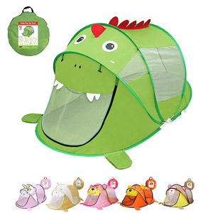 Tente de jeu pop-up pour enfants, design coloré d'animaux de dessin animé, maison de jeu pliable pour l'intérieur et l'extérieur, pour 2 à 4 ans, unisexe - Product Image 2