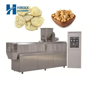 Textured Soya Protein Chunks Soy Protein Meal Production Line Vegetable Meat High Protein Soy Making Machine