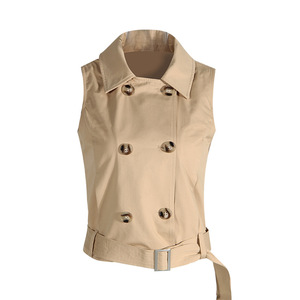 Nuova Collezione Autunno Inverno: Giacca Corta da Donna con Maniche Corte, Stile <span class=keywords><strong>Trench</strong></span> o Cape, Moda Unica - Product Image 3