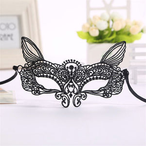 Máscara de Encaje Sexy con Diseño de Mujer Gato para Decoración de Fiesta de Disfraces Navideños - Product Image 2