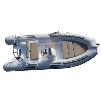 Bateau semi-rigide 4,8 m directement de l'usine, personnalisable, coque en FRP de 480 mm, tubes Hypalon/PVC Orca, bateau de pêche semi-rigide pour sports nautiques rapides