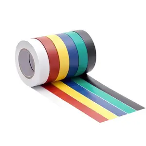 Heat resistant Insulating tape colored electrical maintenance insulation tape rubber safety protective PVC adhesive tape