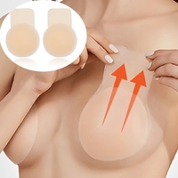 Cache-tétons adhésifs en silicone mat doux, imperméables, effet liftant, pour lingerie sexy féminine