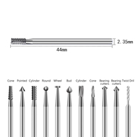 6 pièces Microcarving couteau 2.35mm diamètre fraises en acier au tungstène gravure Cutter Olive noyau sculpture Cutter gravure Machine ensemble
