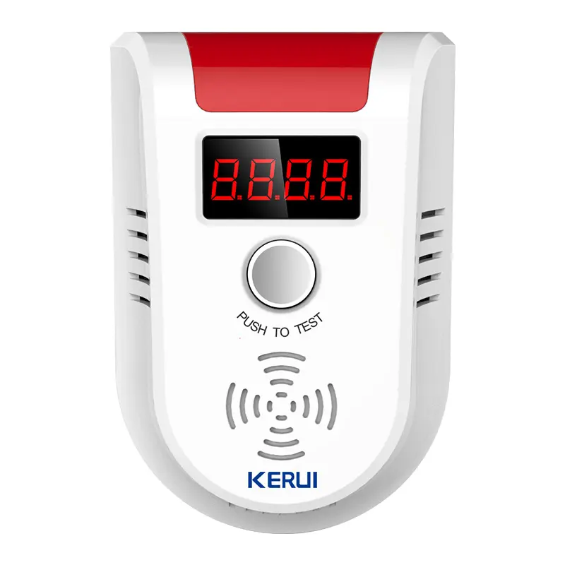 KERUI GD13 Detector de GAS glp alarma inalámbrico pantalla LED Digital Natural fuga Detector de Gas Combustible para el sistema de alarma hogar