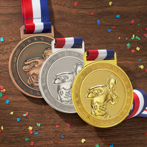 Medalla de Metal Fundido a Presión Personalizada con Acabado en Oro Esmaltado 3D, Impresión Offset para Deportes, Maratón, Competición, Recuerdo, Premio - Product Image 3