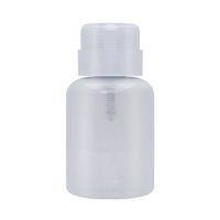 SunelPort 200ml Flacon vide carré en plastique liquide épaissi de type pression pour dissolvant de vernis à ongles et acétone pour nail art