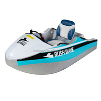 Mini bateau électrique unisexe pour divertissement aquatique, planche de surf, mini bateau de karting à grande vitesse avec batterie à grande vitesse