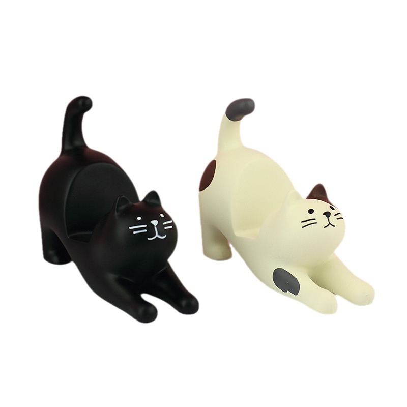 Lot De 2 Breloques De Téléphone En Forme De Chat Noir - Avec
