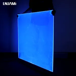 LNJAMI Custom Size Ultra Thin IP66 Acrylic Light Guide Plate LED Lighting Panel For Outdoor Building House Retail Store Displays
