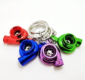 Color Sleeve Bearing Spinning Turbo keychains