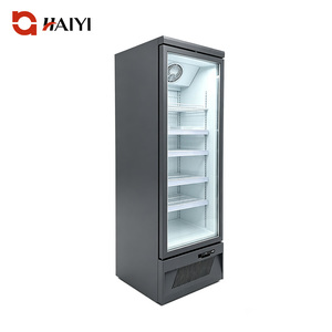 Congélateur vertical vitré pour supermarché, sans givre, à porte simple, pour la viande et la crème glacée - Product Image 1