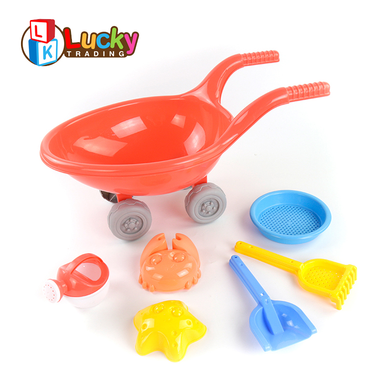 Лидер продаж, Пляжная игрушка с тачкой, лопата, игрушки, песочные ведра для детских игр