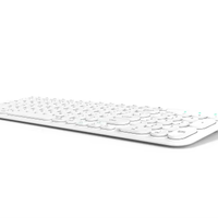 97 Touches 2.4Ghz BT Round Key Cap Quiet Typing Clavier d'ordinateur sans fil Teclado + 3 D Gaming Mouse Combo Set