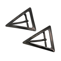 Boucle de ceinture pour femme style western, fermoir triangulaire en métal pour ceinture, accessoires de sac, vente en gros personnalisée
