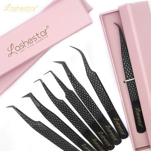 Penjepit Bulu Mata Profesional Ujung Serat Warna Emas Pink Nude untuk Ekstensi Bulu Mata Penjepit Bulu Mata Ujung Serat - Product Image 4