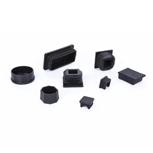 Customised High Quality Small Flat Plastic Upvc End Caps For Rectangular / Square Tubes